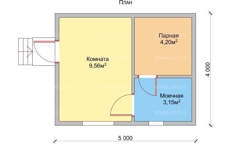 Баня 4.0x5.0